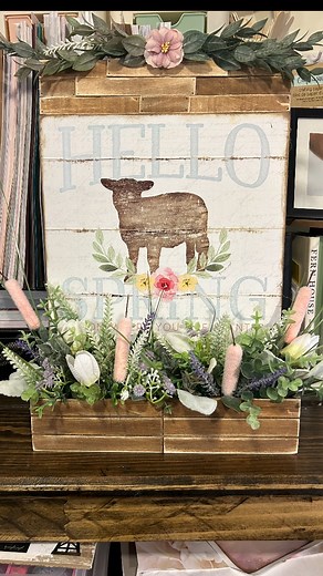 4.6K views · 194 reactions | Adorable spring sign made from dollar  items!! These calendars are a must have! You can do so many projects with these calendars! #springcrafts #dollartreecrafts #craftvideos #craftingvideos #letsgetcrafty #springdecor #eastercrafts #simplecrafts #diy | Eat Sleep Craft Create | Facebook