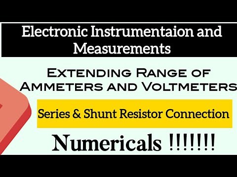 Series and Shunt Resistor in PMMC| Extending Range of Ammeter & Voltmeter| PMMC Numericals