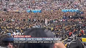 8.8K views · 205 reactions | Columbia University has made the decision to cancel the main commencement ceremony for the class of 2024, citing security concerns following weeks of protests amid the ongoing Israel-Hamas war. Stephanie Ramos has the latest. https://trib.al/mlJd3t9 | ABC World News Tonight with David Muir | Facebook