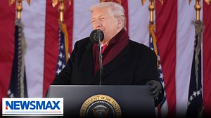 “Thank you for carrying America's fate on your strong, very broad, proud shoulders. Each of you has earned the respect and the gratitude of our entire nation. We love you. We salute you. And we will never forget what you have done to keep America safe, sovereign, and free. Thank you very much.” — President Donald Trump honored America’s heroes on Veterans Day | NEWSMAX