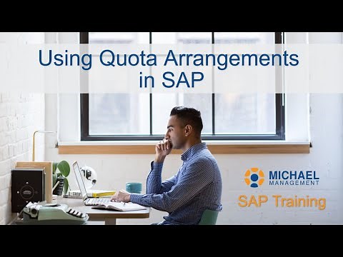 Using Quota Arrangements in SAP