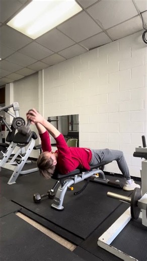 Dumbbell tricep extension #workout