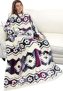 Amazon.com: Catalonia Wearable Blanket with Sleeves and Pocket, Soft Comfy Fleece Snuggy Wrap Throws Blanket Robe for Women and Men : Home & Kitchen