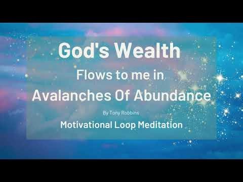 Gods Wealth Flows To Me In Avalanches Of Abundance Motivational Loop