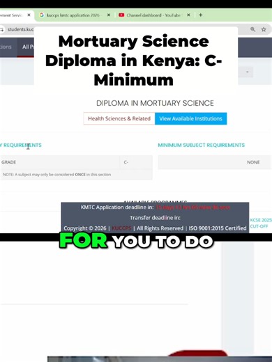 Mortuary Science Diploma in Kenya_ Your Entry Requirements.#fyppppppppppppppppppppppp