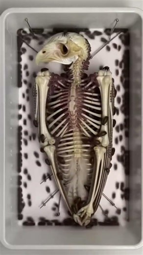 Nature’s Cleanup Crew: 1,0000 Beetles vs. Owl Skeleton 🪲🐋