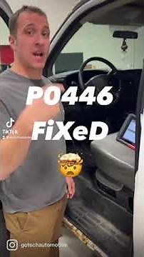 Super easy test for a common P0446 on GM trucks and SUVs #shorts #cars #gotech #autorepair #fixed