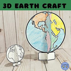 Earth Day 3D Craft - Etsy