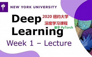 【2020 NYU Yann LeCun助教讲解】深度学习课程(PyTorch版本) 持续更新（课件 | 英文字幕）