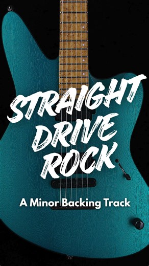 Straight Drive Rock Guitar Backing Track In A Minor #rockonjamtracks #rockbackingtracks