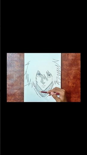 How to draw L from Death Note eazy step by step