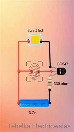 Simple touch sensor circuit | Simple touch sensor diagram