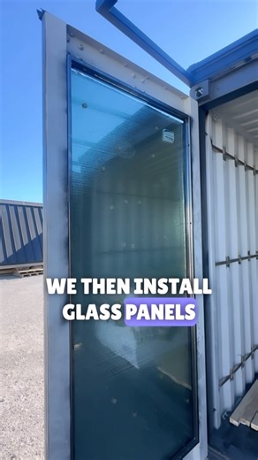 6.5K views · 1.3K reactions | Customizing Containers  Covering the original container doors to all glass is one of my favorite upgrades! Wanna learn more about our models and upgrade options? Just comment the word CONTAINER and we’ll send you our catalog.  #container #containers #containerhomes | Alternative Living Spaces | Facebook