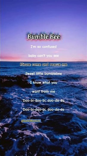Bumble Bee - Bambe #lyrics #shorts #bumblebee #bambe