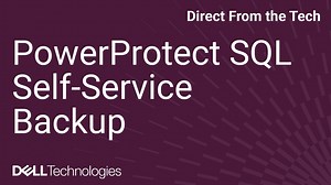 PowerProtect: SQL - How to perform a Self-Service backup