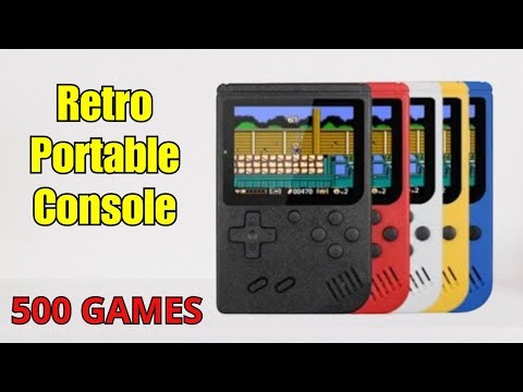 Unboxing Mini Game Console: 500 Built-in Games, Retro Handheld Console for Kids
