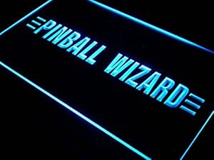 ADVPRO Pinball Wizard Game Shop Lure LED Sign Neon Light Sign Display s080-b(c)