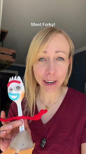 Meet Forky! Forky is one of the interactive Disney Store Toy Story characters - and I think he’s the