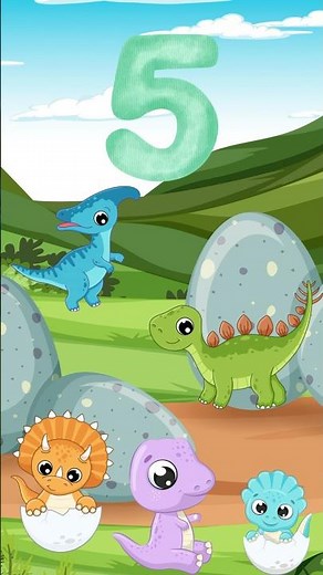 DINOSAURS 🦖Counting #toddlerlearning #preschoollearning