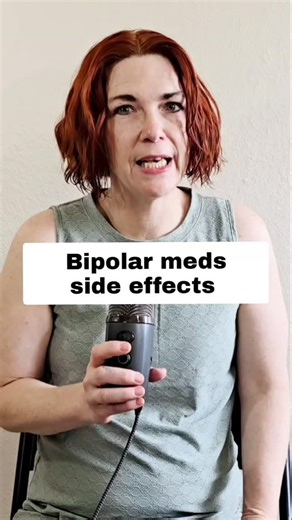 Bipolar meds help, but sometimes… the side effects can be harder than the disorder. Nausea, dizziness, sleepiness, movement side effects — it’s a lot to deal with. 💊💙 #bipolardisorder #bipolarmeds #sideeffects #mentalillness #mentalhealth | Girl With Blue Energy