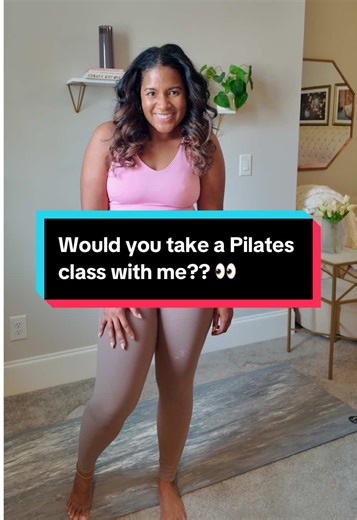 Raise your hand if you’d take a Pilates class with me 👀 I’m officially training to become a Pilates instructor through @Pilates Teacher Training, an online certification co-taught by a physical therapist that actually fits my real life as a mom. In-person Pilates sessions and accessible workouts for busy women coming soon! #pilatesinstructor #pilatesinstructortraining #pilatesteacher #pilatestiktok #pilatesforeverybody