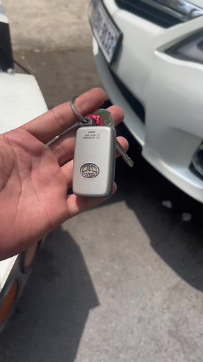 Car Keys and Keychain Details Close-Up