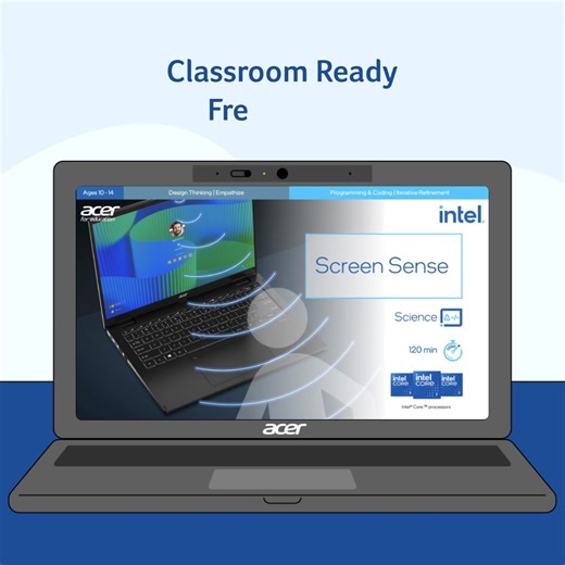 Technology has never been more integrated into our lives, fortunately the Intel SFI® initiative gives students and educators the tools to become innovators in a safe manner. 💻 With Screen Sense and visual reminders, the SFI initiative helps learners and teachers maintain healthy habits whilst using technology, to ensure a healthier digital future. #IntelSFI #AcerIntel #Intel #SkillsForInnovation #AcerEducation | Acer