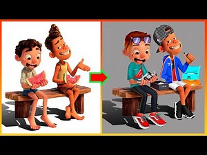 Luca Alberto cGlow Up Rich Kid Full - Luca Pixar Disney Transformation