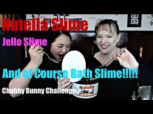 LIVE Edible Nutella Slime | Jello/Jelly Bean Slime | Playable Bath Slime | Chubby Bunny Challenge