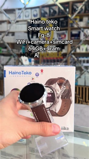 Haino Teko Smart Watch FG-8 مع SIM Card و64GB وشاشة AMOLED