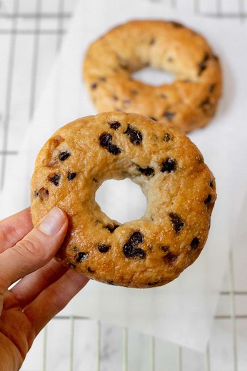 Homemade Chocolate Chip Bagels - The Bigley Basics