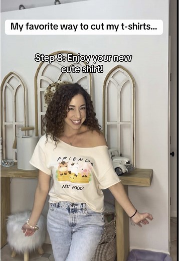 Easy T-Shirt Cutting Tutorial for a Cute Look