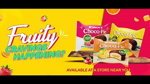 75K views · 127 reactions | Quench your fruity desires with our delightful Orion Choco-Pie! Experience the sweetness of Strawberry, the tropical embrace of Mango, and the zesty kick of Orange. 省 It's a fruity fiesta in every bite! Find them at your nearest retail stores and grab them today!  #Orion #OrionChocoPie #MangoChocoPie #OrangeChocoPie #StrawberryChocoPie #SweetTreats | Orion Choco Pie | Facebook