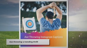 250+ Axe Throwing Instagram Captions With Emojis, Copy-Paste
