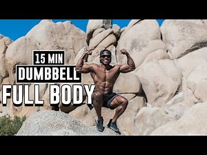 15 Minute Dumbbell Full Body Workout | Joshua Tree National Park!