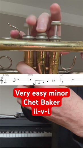 Learn this easy Chet Baker's Minor 2-5-1 Lick
