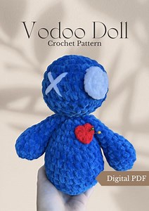 Crochet Voodoo Doll Pattern | PDF Amigurumi Voodoo Doll Crochet Tutorial Digital Download - Etsy Canada