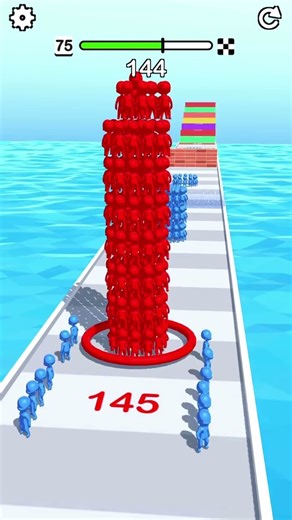 Clay Stickman Merge Perfect Play 75 #shorts #games #youtubeshorts #trendlab