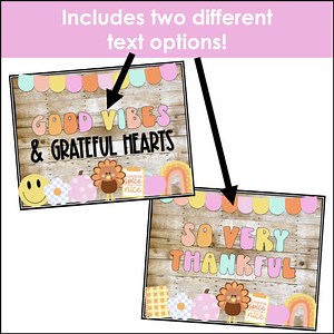 Thanksgiving Decorations -  Thanksgiving Door Decor - English and Spanish