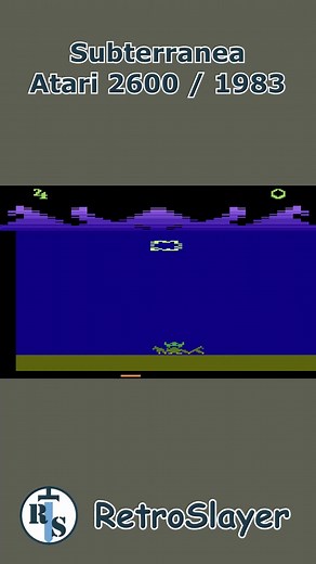 Pilot your ship through twisting caverns in Subterranea for the Atari 2600 as you blast enemies and dodge tight hazards underground. 🚀🕹️ #Subterranea #Atari2600 #RetroGaming | Retro Slayer