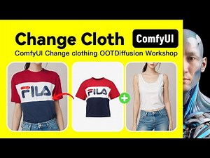 ComfyUI Change clothing OOTDiffusion Workshop Download and install Tutorial