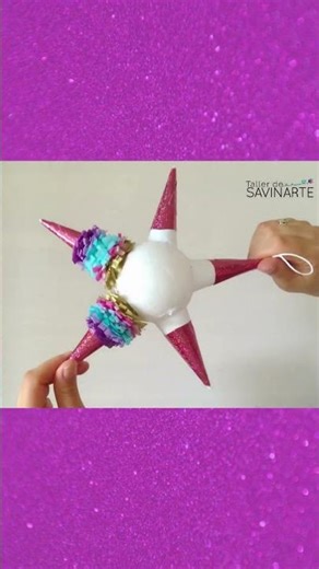 DIY Mini Piñata I Estrella ⭐️ I Decoración paso a paso