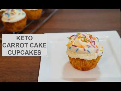 BEST Keto Carrot Cake Cupcakes Recipe (3.5g Net Carbs!)