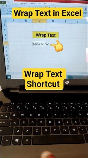 Wrap Text in Excel Quickly #shorts #exceltricks
