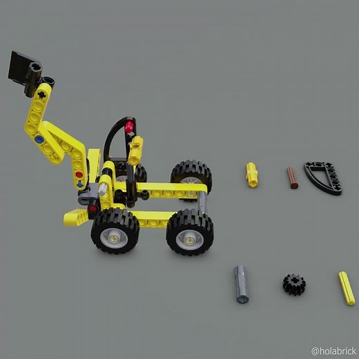 Backhoe Loader fast build #lego