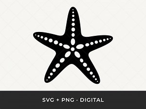 Starfish SVG: Ocean Sea Clipart, Underwater Outline Cut File for Cricut - Etsy
