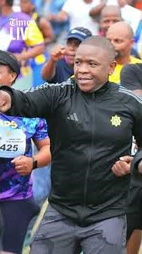 KZN Police Commissioner Nhlanhla Mkhwanazi leads fun walk