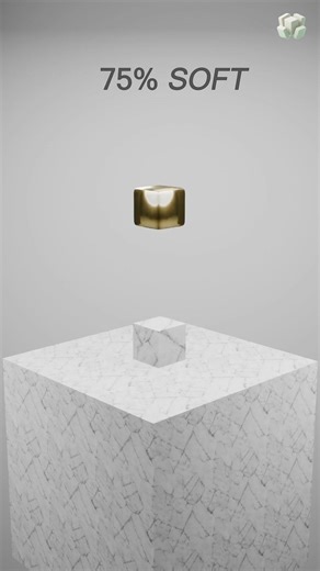 Softness 0% vs 100% 🍩 Which is more satisfying? #ASMR #blender