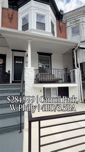 Philly's Most Wanted: A 4BD Row Home Under $285K