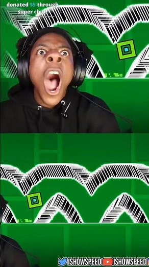 ISHOWSPEED BEATS HARDEST JUMP 5X IN GEOMETRY DASH #ishowspeed #speed #gaming #geometrydash